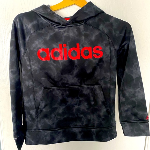 Adidas Boys YL Hoodie- Large Logo - Picture 1 of 1